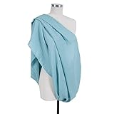 (ベベオレ) Bebe au Lait 授乳スカーフ スヌード 授乳ケープ モスリン Lagoon【ラグーン】