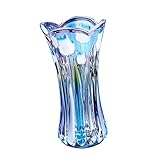 Dovewill クリスタルフラワー花瓶　バードプランターホルダー　水耕ポット　ユリ　葉