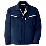 ミドリ安全 ベルデクセル T/C ストレッチ 長袖 ブルゾン VE487 ネイビー 4L