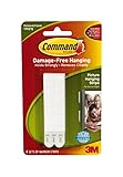 Command 壁掛けテープ 細いデザイン ホワイト 4本入り 6パック