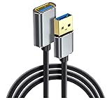 USB3.0延長ケーブル 1.5M 5Gbps高速データ転送 USB プリンター用 延長コード グレー 1.5M (タイプAオス - タイプAメス)