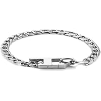 Amazon.co.jp: ディーゼルステンレススチールチェーンブレスレット