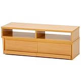 不二貿易 伸縮TVボード 完成品 ナチュラル 97255