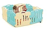 グッドベビールーム、セルフプレイ家、赤ちゃんフェンス、安全ガード、ベビー接続して拡張も可能、8P（並行輸入品） (mint&beige)