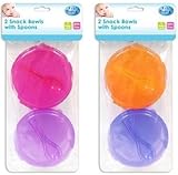 First Steps - Travel Snack Bowls With Spoons - Colour May Vary by RSW