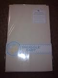 100% COTTON FLANNELETTE CRIB OR CRADLE SHEETS (PAIR) CREAM by Snuggle Baby