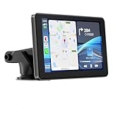 Volam Carplay AndroidAuto ディスプレイオーディオ 7インチ カープレイ アンドロイドナビ オーディオ一体型ナビ Superlink機能 iPhoneとandroidスマホ対応 スマホ接続後ナビゲーション 内蔵スピーカー WiFi Bluetooth接続AUX/FM/音楽再生//画面分割 取り付け簡単日本語説明書を付き