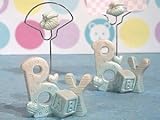 A Baby Boy Place Card/Photo Holder by Shower My Baby