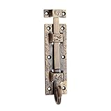 Adonai Hardware 5" Brass Decorative Door Bolt (Antique Brass)