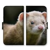 スマホケース Galaxy S21 5G SC-51B SCG09 ギャラクシーS21 ケース カバー 手帳型 手帳型ケース フェレット 写真 可愛い デザイン05