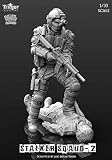 ナッツプラネット 1/35 ストーカースクワッド2 援護射撃するバディ 未塗装レジン製組み立てキット T35019