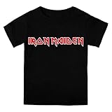 Iron Maiden アイアンメイデン Tシャツ バンド・ロゴ 公式 ブラック 黒 幼児用 (３ヶ月～２歳)