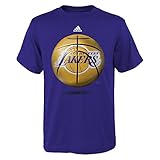 Los Angeles LakersユースロゴボールTシャツ(パープル)