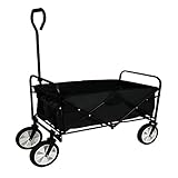 コンパクトに折り畳み■カントリーガーデンワゴン■防水仕様■ブラック