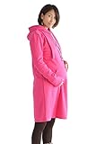greenleafbaby マタニティ ワンピース 授乳口 裏起毛 産前産後 妊婦用 厚手 (ピンク)