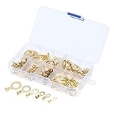 KKmoon 150個セット 真鍮 リングケーブルラグ 丸型端子 銅ラグ 圧着ケーブルコネクタ ワイヤ端子 M3 M4 M5 M6 M8 M10キット