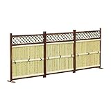 目隠し竹垣 3枚組 高さ120cm 横型