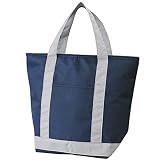 トルネ 保温保冷 ランチバッグ トートバッグ 14リットル ネイビー 幅40×奥行17.5×高さ34cm P-3570