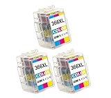 BC-366XL (C/M/Y 3色カラー)3本 キヤノン用詰め替え互換インクカートリッジ366 インク BC-366XL大容量補充用 対応機種: PIXUS TS3530