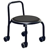 ルネセイコウ 背付きローキャスター ボン ブラック/ブラック SLC-255