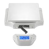 NuSense 電子秤 デジタル台はかり エクスプレスパッケージ精密電子はかり クッキングスケール 手荷物の計量器 5g単位で、最大40kg計量 風袋機能 オートオフ機能 隔測式スケール(グレー)