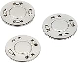 日本紐釦貿易(Nippon Chuko) 縫い付マグネット シルバー φ20mm 3組 SM8-S 手芸用品 手芸材料 マグネットボタン