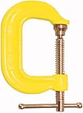 Bessey CDF404CHV Drop Forged 4" Capacity x 3 1/4" Throat Depth, High Visibility Yellow Frame, Copper