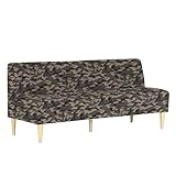 arne ソファ 三人掛け アームレス 日本製 完成品 Lunch 3×8 迷彩 ナチュラル脚 ベージュ