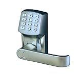 スマートフォン管理キーレスドアロック/ Smartlock / Airbnb /サテンニッケル/ right-hingedドアのみ