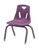 Offex Stack Children's Chair, Purple (OF-8120JC1004) [並行輸入品]
