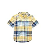 ポロ ラルフローレン コットン・マドラス半袖シャツ[イエローマルチ](男の子12～24か月用)18Mサイズ [並行輸入品]