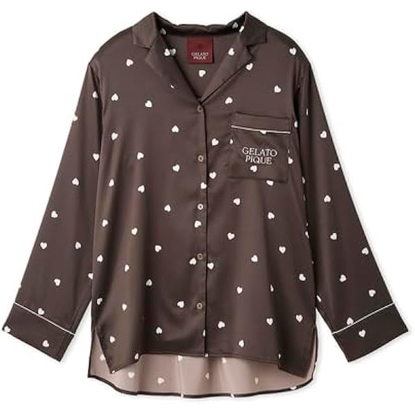 Amazon | [ジェラート ピケ] バレンタイン ハートチョコ柄シャツ