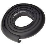 JSDDE　ベビーケガ防止　コーナークッション　コーナーガード　L型　厚手　弾力 2メートル　取付テープ付　2本セット　5色 (ブラック)