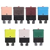 Dolity 7個セット　マリンボート　車用　ヒューズホルダー　回路ブレーカ　手動サーキットブレーカ　28V