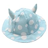 Hollazilla(ホラズイラ) ベビー パラソル 日焼け止め帽 赤ちゃん 点々 夏 メッシュカップ クロワッサン帽