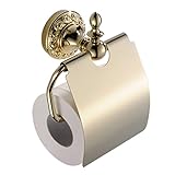 WINCASE Store 「栄華を極めるバス生活」トイレットペーパーホルダー　真鍮　金仕上げ　浴室　お風呂　壁取り付け　ヨーロッパ　ゴールデン　紙巻器