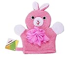 アニマルベビースポンジシリーズ お風呂用 バス ミトン型 ウサギさん 楽しいお風呂タイム♫ パペットタイプ で親子の会話も増える 皆大好きうさぎ型 お腹のゴシゴシがクセになる