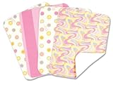 Trend Lab Dr. Seuss 4 Piece Burp Cloth Set, Oh! the Places You'll Go! Pink by Trend Lab [並行輸入品]