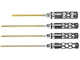 Arrowmax Honeycomb Flat Head Screwdriver Set with 4-Teilig 3.0 4.0 5.0 & 5.8 [並行輸入品]