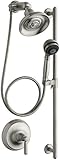 KOHLER K-10828-4-BN Bancroft Essentials Performance Showering Package, Vibrant Brushed Nickel [並行輸入品