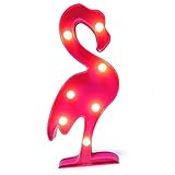 Lucktao ベッドランプ LED ナイトライト ベッドサイトランプ フラミンゴ常夜灯 夜間照明 led イルミネーションライト 飾りライト 寝室ライト 電池式 屋外屋内にも適用 パーティー 宴会 
