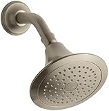 KOHLER 10282-AK-BV Forte 2.5 Gpm Single-Function Wall-Mount Showerhead with Katalyst Spray, Vibrant 