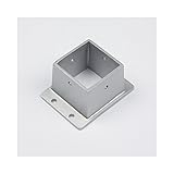 アルミ角パイプ 柱ブラケット 50×50mm用 ■シルバー Z3K