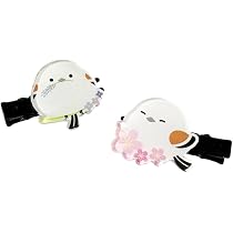 Amazon.co.jp: [きながにシマエナガ] まえがみクリップ ヘアクリップ