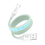 KYOHAYA USB Type C マグネット ケーブル 絡まない 簡単にまとまる 充電ケーブル タイプC 急速 1.2m 丈夫 ナイロン 断線 しにくい スマホ 急速充電 データ転送 iPhone/Xperia/Galaxy/Nintendo Switch 各種対応 CONNECT GEAR MaG JKMGC (USB-A to USB-C, グリーン, 1.2m)