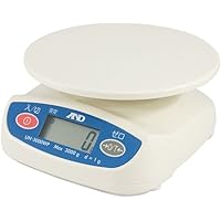 A&D 防塵・防水デジタルはかり UH-3000WP ≪ひょう量:3000g 最小表示:1g 皿寸法:φ150mm 検定無≫