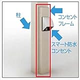 TOEX LIXIL　ネスカ／フーゴ　オプション　コンセントフレーム　H06　1本入り　【リクシル】 　シャイングレー