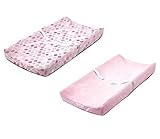 Summer Infant Ultra Plush Change Pad Cover, Pink/Swirl, 2 Count by Summer Infant
