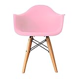 快適ホームズ キッズイームズチェア Bタイプ 肘付 ピンク EA-006PK