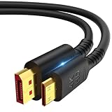 4K DisplayPortからMini HDMIケーブル 10フィート、DPからミニHDMIオスビデオUHD 1440P/2K@120Hz、4K@60 CL3 DPからミニHDMI単方向コード、NVIDIA、KYY、ARZOPA、VILVA、MNN、ポータブルモニター用。